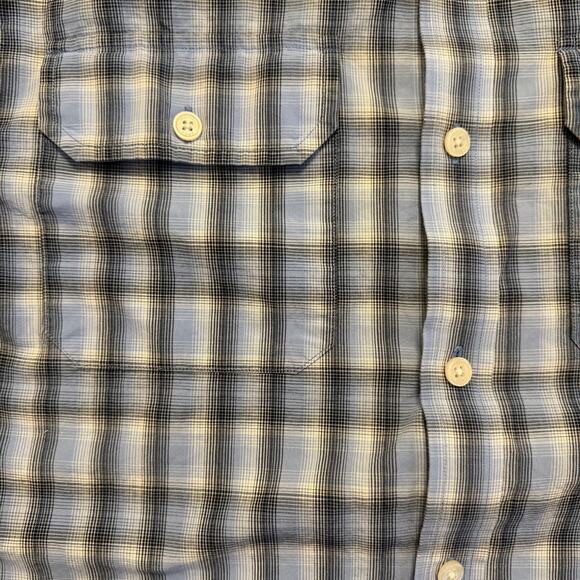 MICHAEL Michael Kors Plaid Button-Down Shirt, Blue Gray, Men’s Size M - Picture 7 of 8